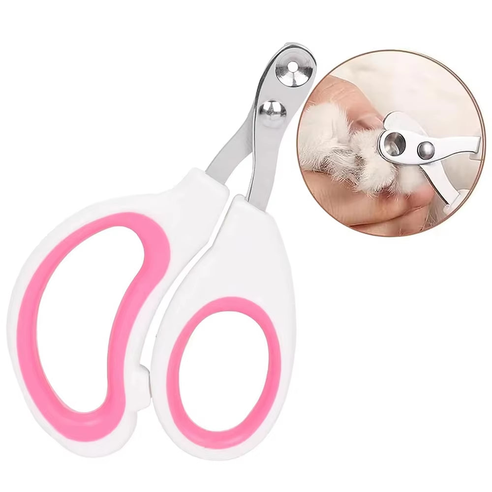 1Pcs Cat/Dog Nail Clippers Stainless Steel Pet Grooming Circular Hole Nail Clippers Portable Cat/Dog Specific Cleaning Products