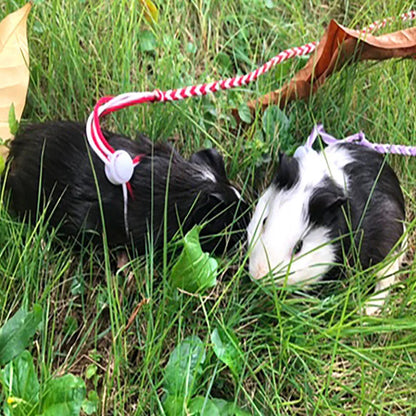 1.4M 2.0M Adjustable Pet Hamster Leash Harness Rope Gerbil Cotton Rope Harness Lead Collar for Rat Mouse Hamster Pet Cage Leash