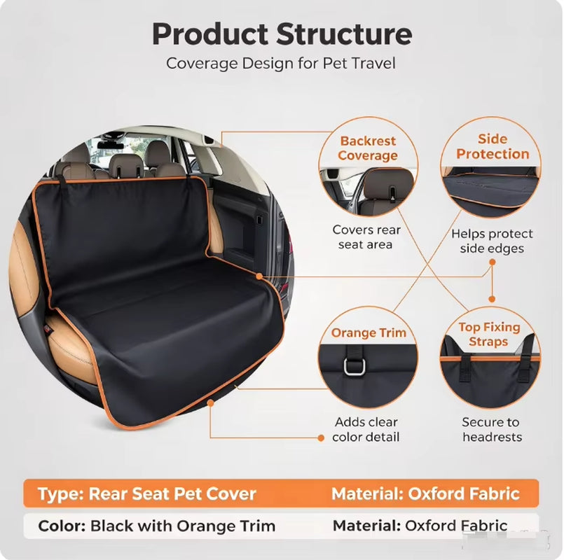 HTMCK SUV Cargo Liner - Waterproof Trunk Seat Cover for Back Cargo Area, Universal Fit