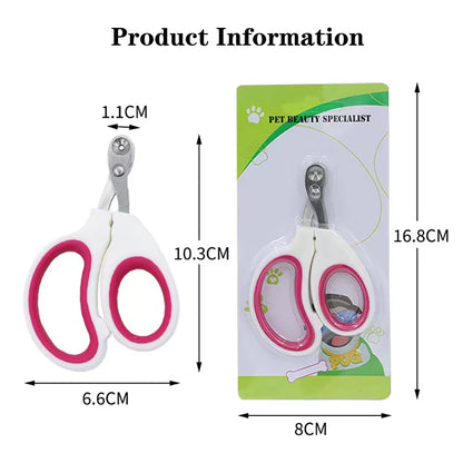 1Pcs Cat/Dog Nail Clippers Stainless Steel Pet Grooming Circular Hole Nail Clippers Portable Cat/Dog Specific Cleaning Products