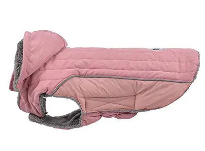 AIDA PET Dog Coat with Warm Detachable Hat Dog Thick Jacket Hoodie Reflective Sweater Clothing Outfits