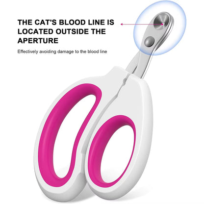 1Pcs Cat/Dog Nail Clippers Stainless Steel Pet Grooming Circular Hole Nail Clippers Portable Cat/Dog Specific Cleaning Products