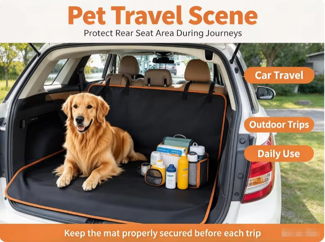 HTMCK SUV Cargo Liner - Waterproof Trunk Seat Cover for Back Cargo Area, Universal Fit