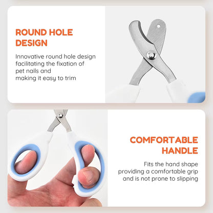 1Pcs Cat/Dog Nail Clippers Stainless Steel Pet Grooming Circular Hole Nail Clippers Portable Cat/Dog Specific Cleaning Products